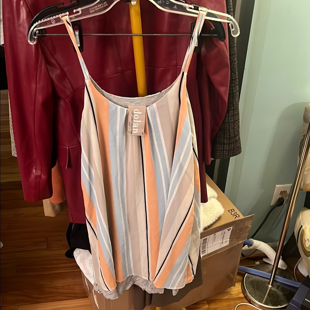Dolan Orange Backless Mini Dress